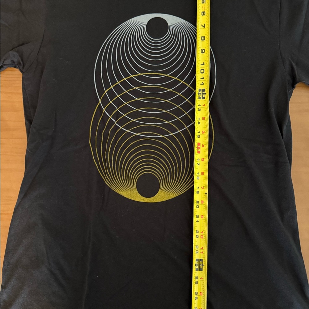 Black Geometric Design Tee - Picture 4 of 5